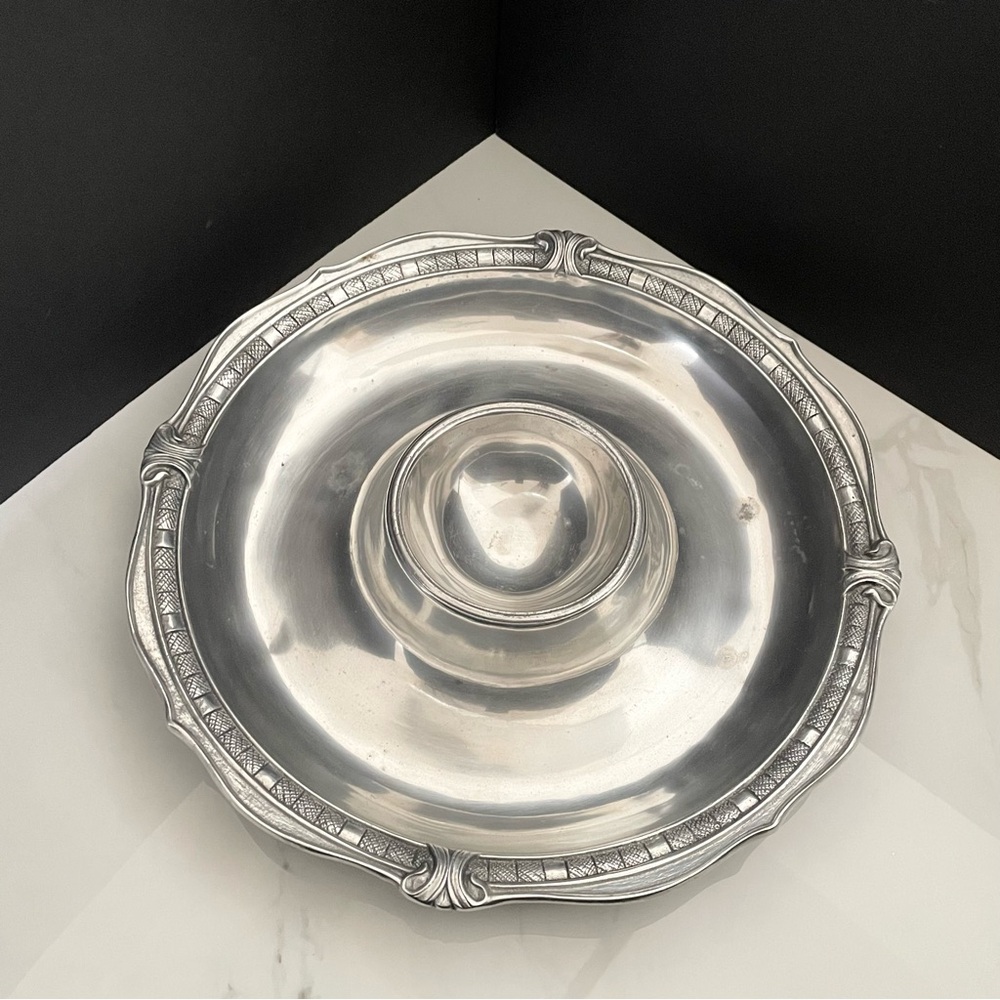 14.5" Chip & Dip Platter by Arthur Court
